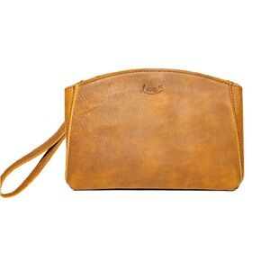 Love 41 Tan Leather Clutch